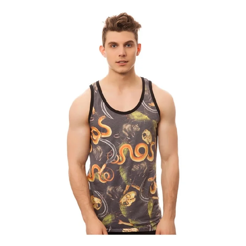 ROOK Mens The Slither Tank Top, Black, Medium