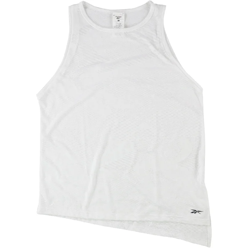 Reebok Womens Burnout Tank Top, White, XX-Small