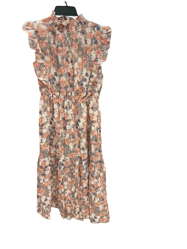 Dress Casual Midi By Thml In Floral Print, Size: S