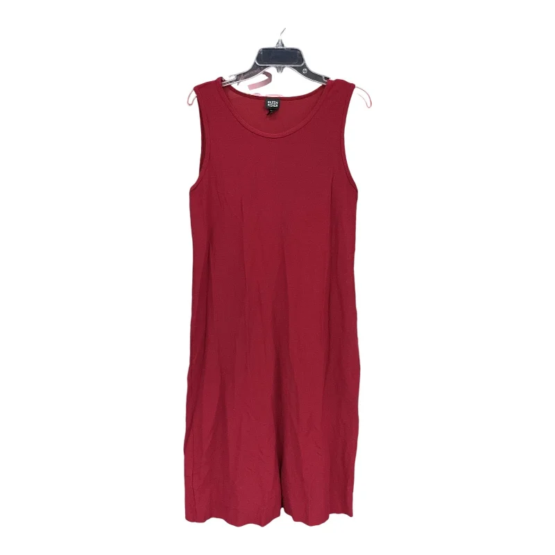 Dress Casual Midi By Eileen Fisher In Red, Size: M