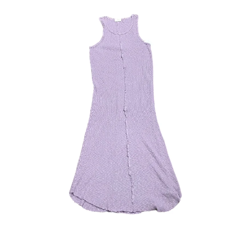 Purple Dress Casual Maxi T.la, Size S