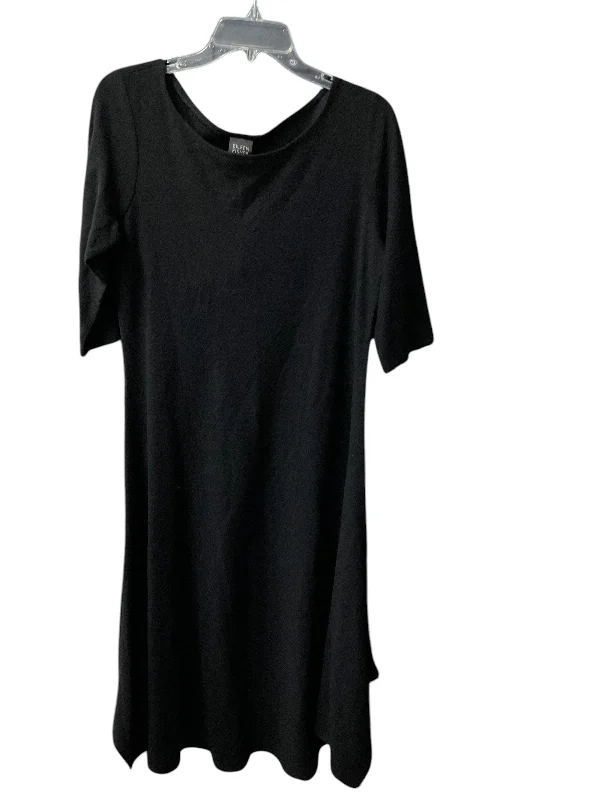 Dress Casual Midi By Eileen Fisher In Black, Size: M