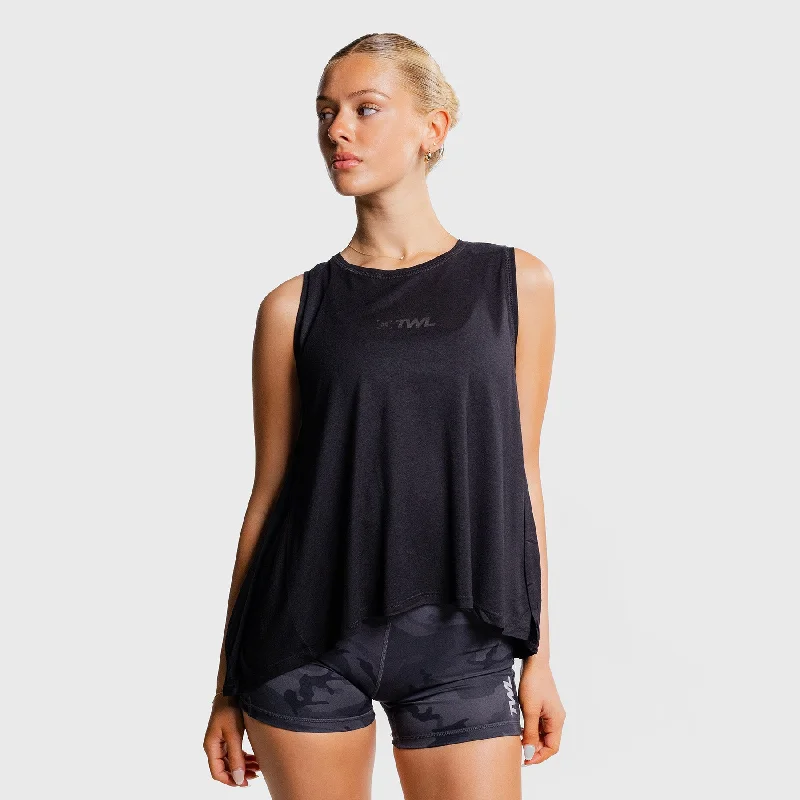 TWL - WOMEN'S FLOW TANK - BLACK/BLACK