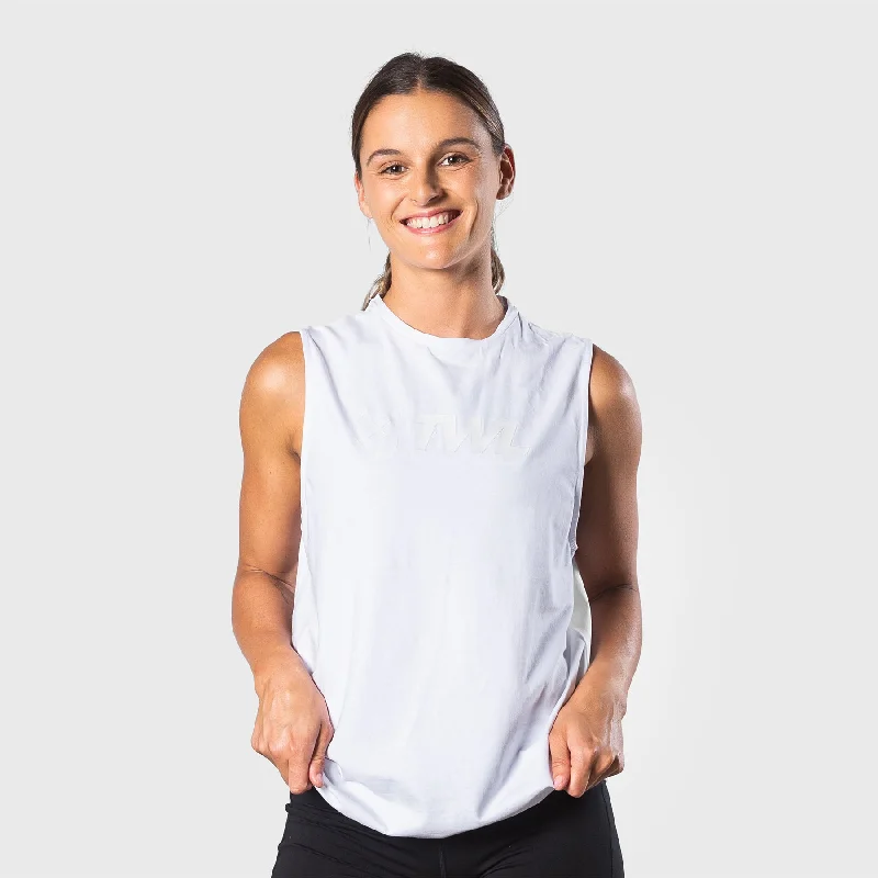 TWL - WOMEN'S EVERYDAY MUSCLE TANK - WHITE