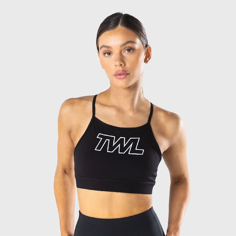 TWL - WOMEN'S FLEET BRA - ATHLETE - BLACK/WHITE