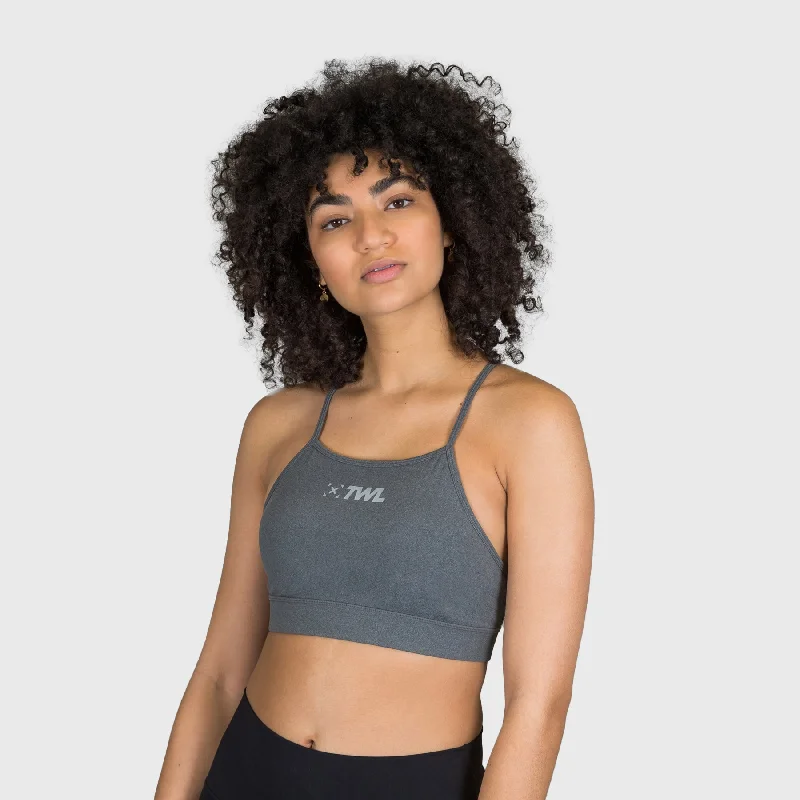 TWL - WOMEN'S FLEET BRA - CHARCOAL MARL