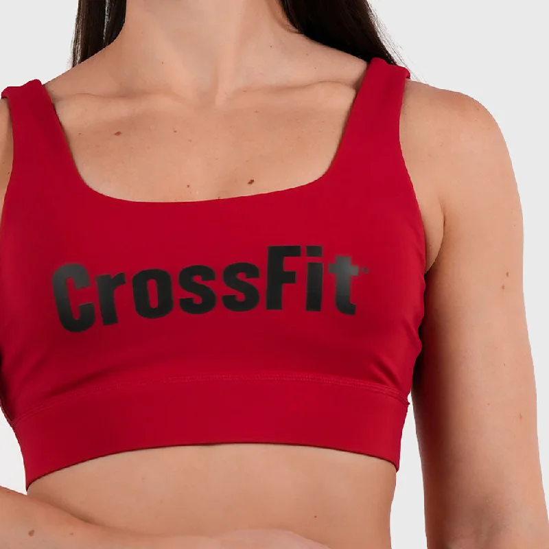 Northern Spirit - CROSSFIT® LAMBDI WOMEN CLASSIC SPORTS BRA MEDIUM SUPPORT - CARMINE