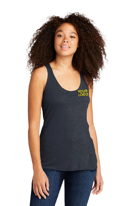 Next Level Women's Racerback Custom Tanks, Vintage Navy