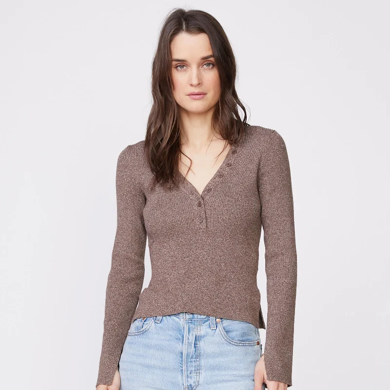 Rib Henley Sweater