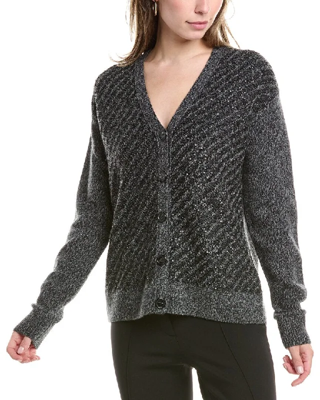 St. John Wool & Cashmere-Blend Cardigan