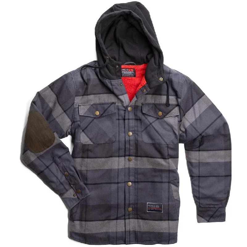 Buford Flannel Jacket: Charcoal