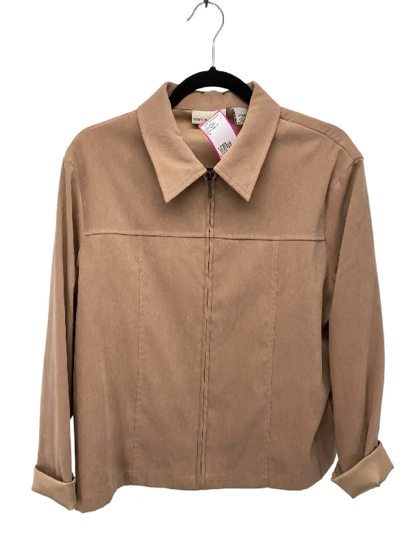 Croft & Barrow Misses Size Large Tan Tops Jacket