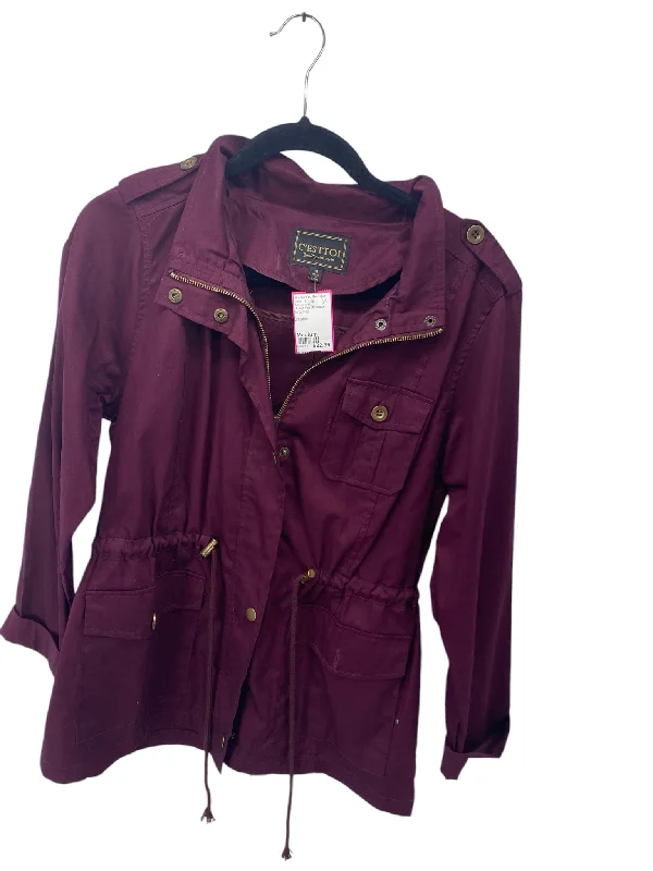 It's SO You Boutique Misses Size Medium Burgundy Tops Jacket