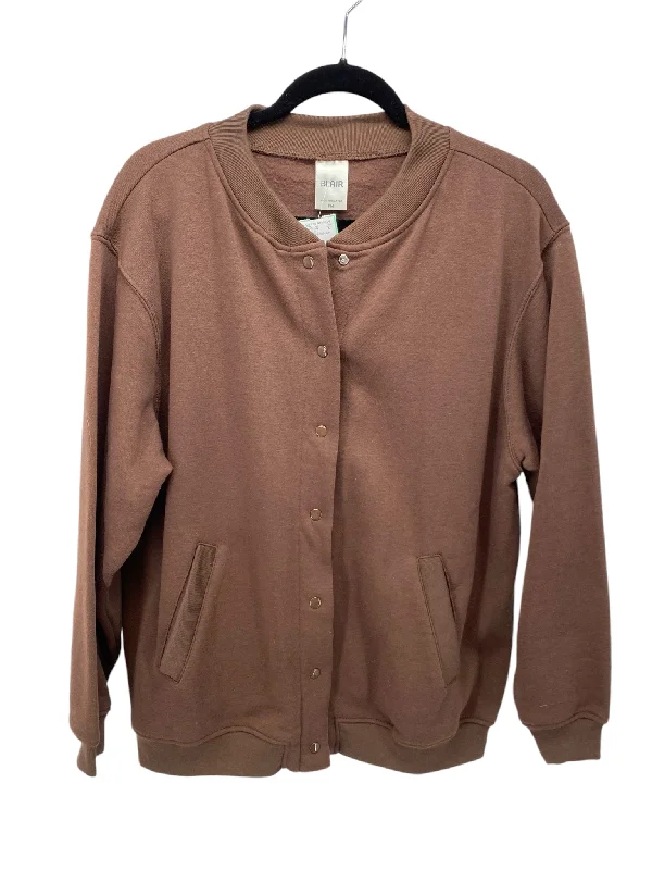 It's SO You Boutique Misses Size Medium Petite Brown Tops Jacket