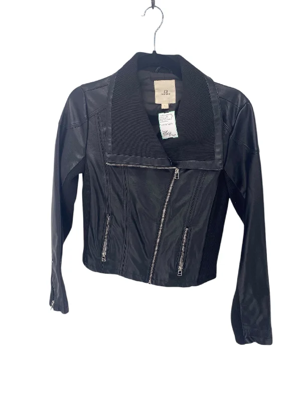 It's SO You Boutique Misses Size Small Black Leather Tops Jacket