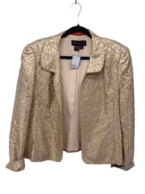 Nina Misses Size 16 Gold Animal Tops Jacket