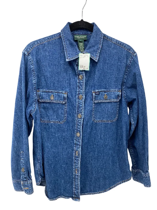 Ralph Lauren Misses Size Large Denim Tops Jacket