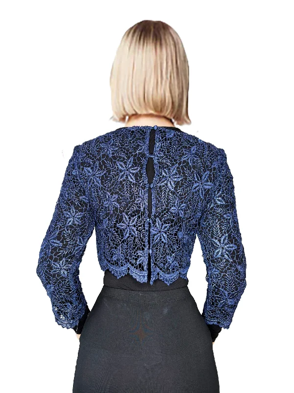 Teri John Lace Crop Jacket