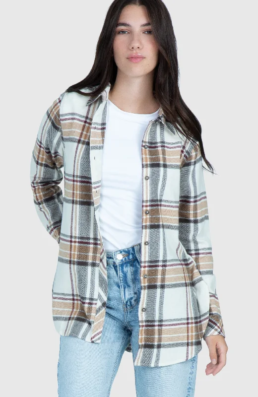 Brown Sugar Boyfriend Plaid Shirt