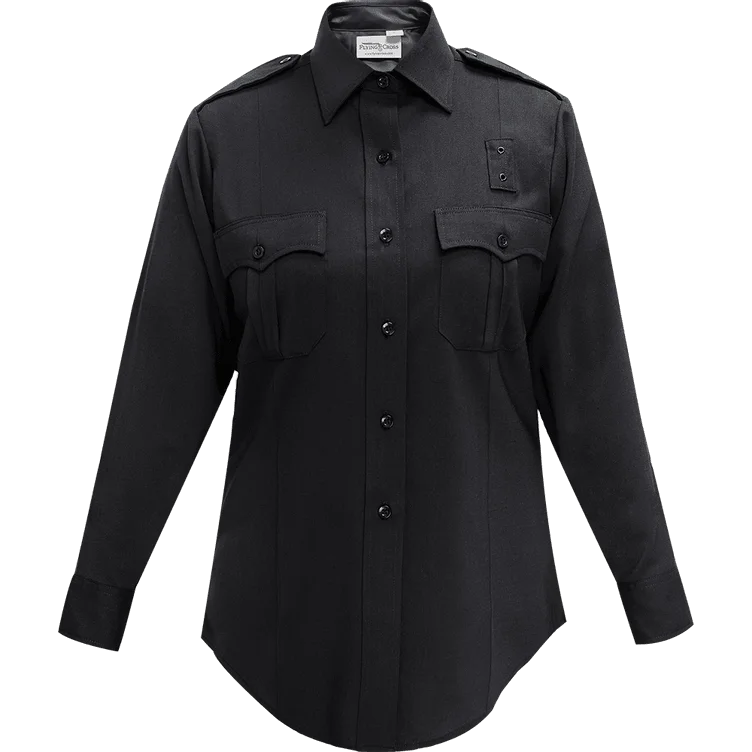 Flying Cross Justice Women's Long Sleeve Shirt - LAPD Navy