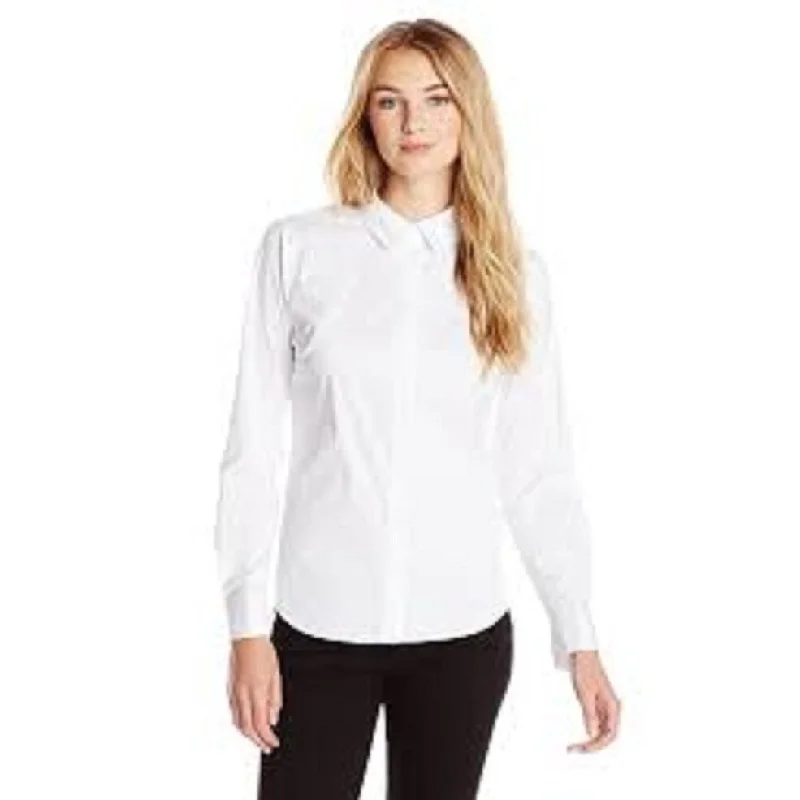 Vince Camuto Women's Button-Up Shirt White Size Extra Large