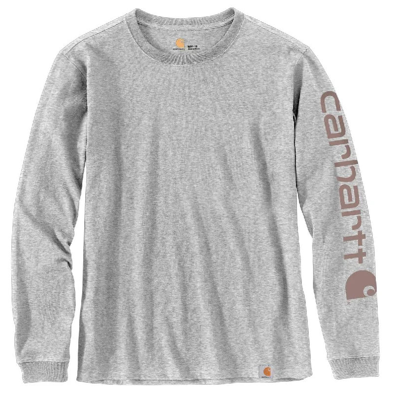 103401 - Carhartt Women's WK231 Workwear Sleeve Logo Long-Sleeve T-Shirt