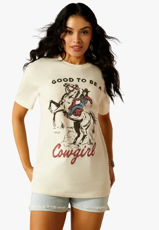 Ariat Womens Good To Be A Cowgirl Boyfriend T-Shirt