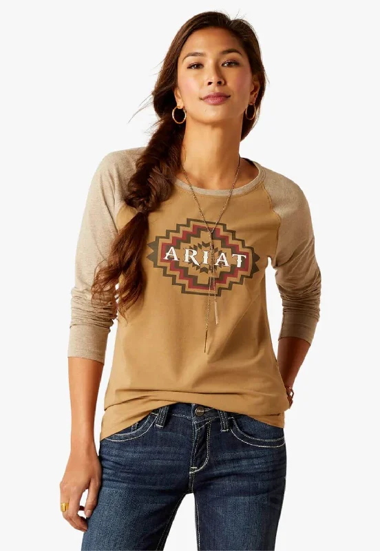 Ariat Womens Tucson Baseball Long Sleeve T-Shirt