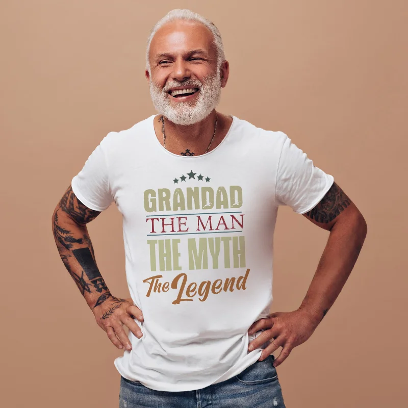 Grandad Man Myth Legend - Mens T-Shirt - Grandad T-Shirt