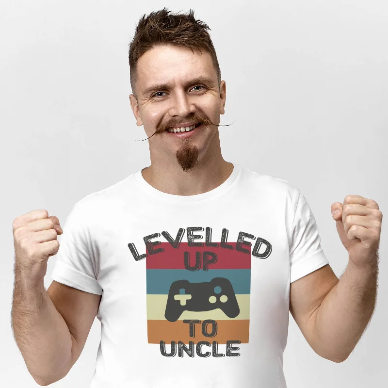 Levelled Up Uncle - Mens T-Shirt - Uncle T-Shirt