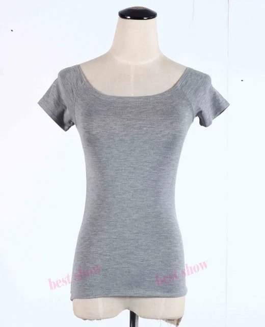 gray short sleeve