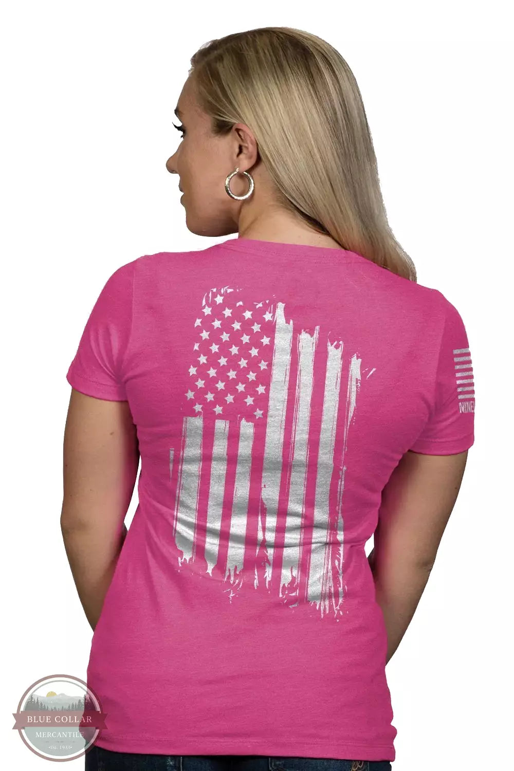 AMERICA-WRVN-BERRY America Relaxed Fit V-Neck T-Shirt