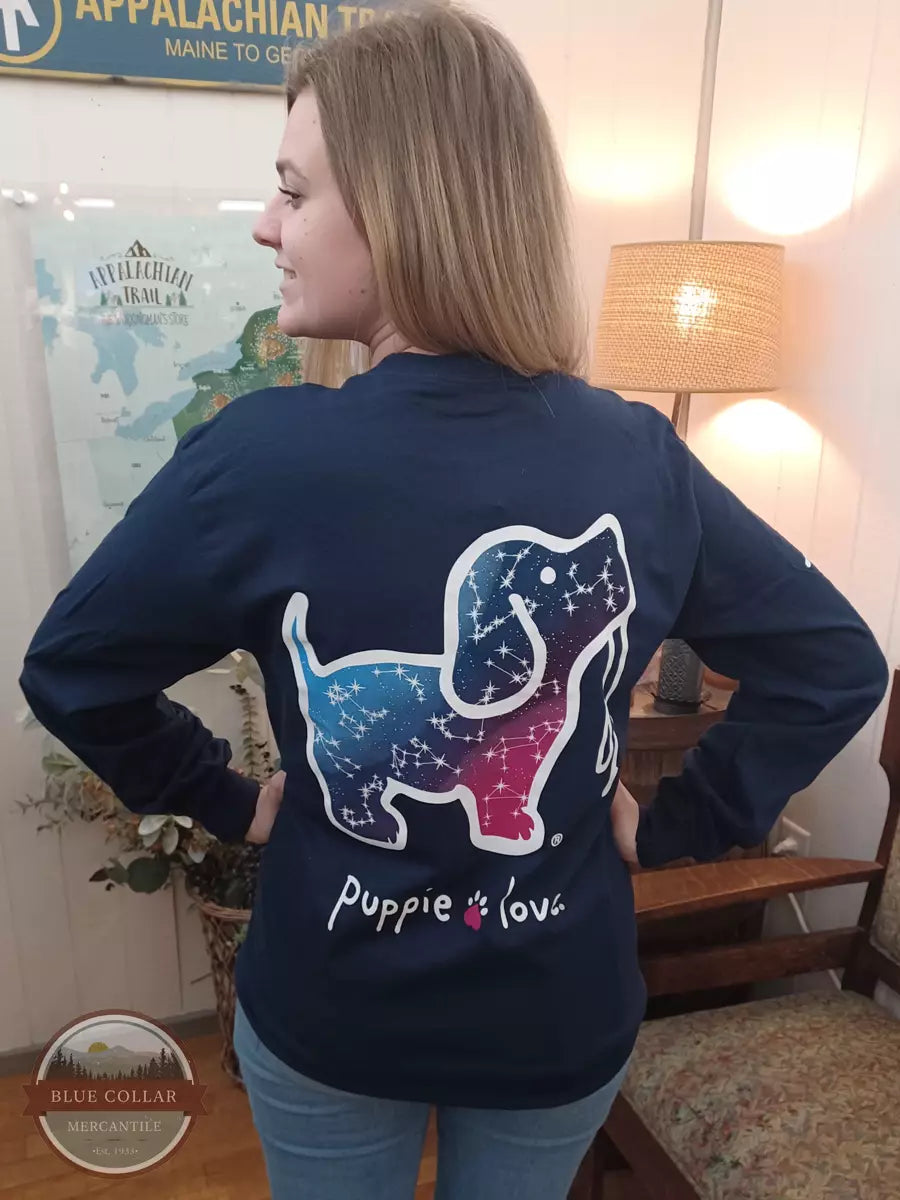 SPL1150 Constellation Pup Zodiac Long Sleeve T-Shirt