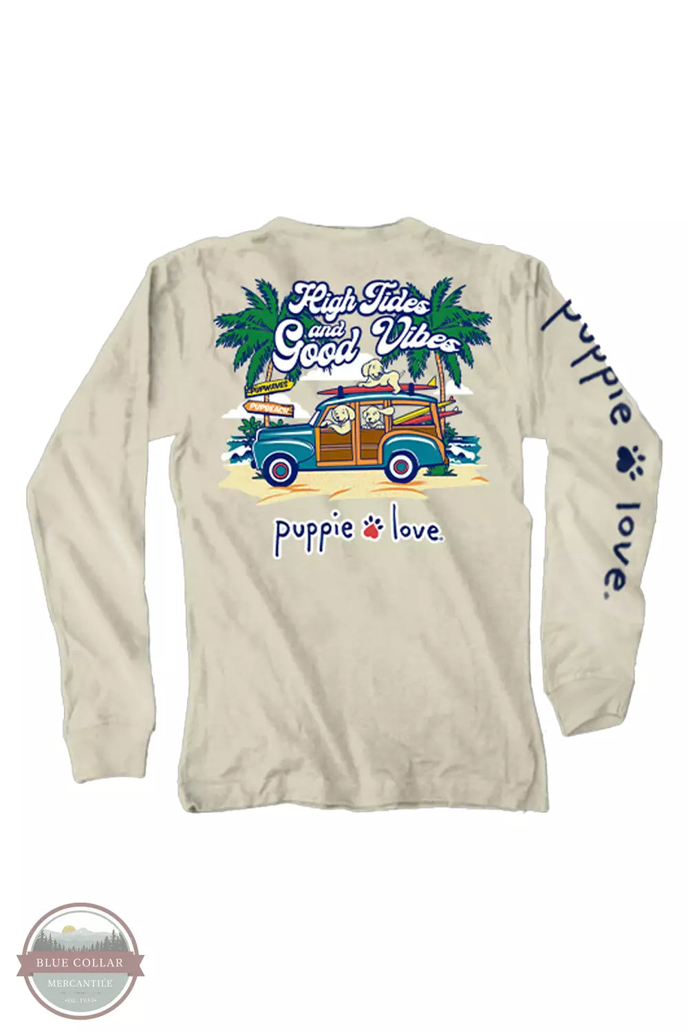 SPL1290 High Tides and Good Vibes Long Sleeve T-Shirt