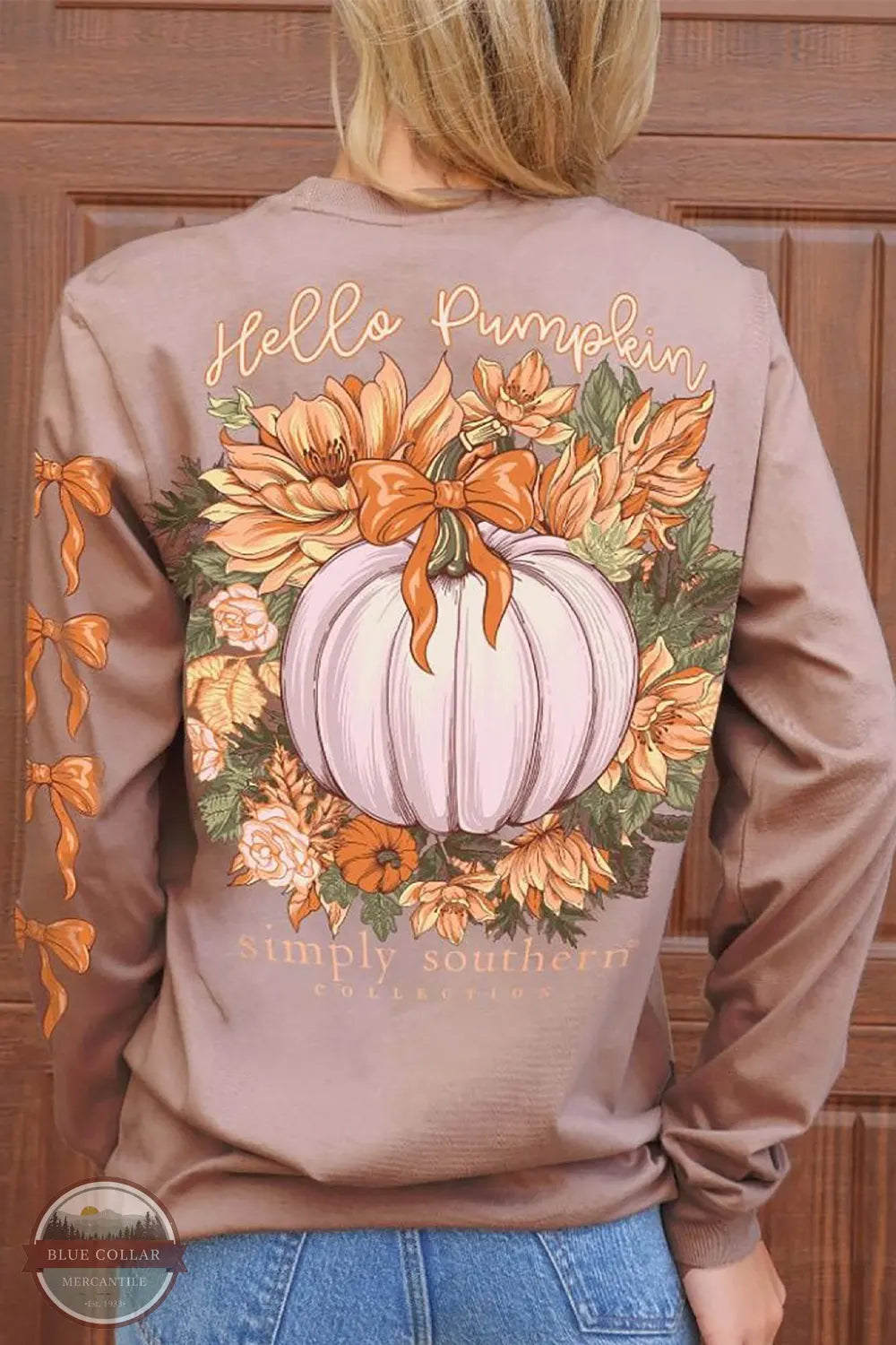 LS-PUMPKIN-ARMY Hello Pumpkin Long Sleeve T-Shirt