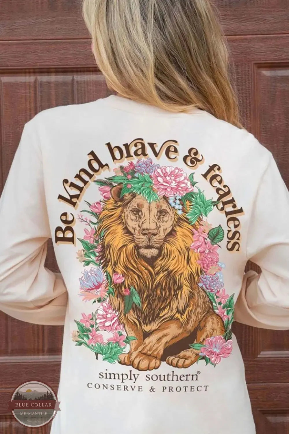 LS-TRACKL1-BRAVE-WHISPER Be Kind Brave & Fearless Trackable Long Sleeve T-Shirt