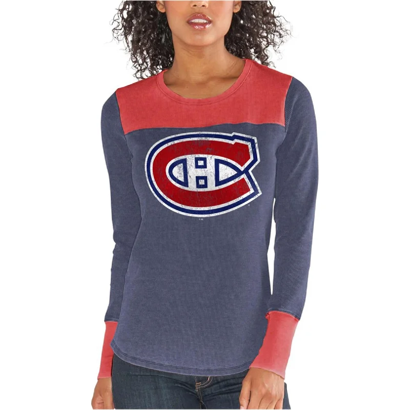 Touch Womens Montreal Canadiens Graphic T-Shirt, Blue, Large