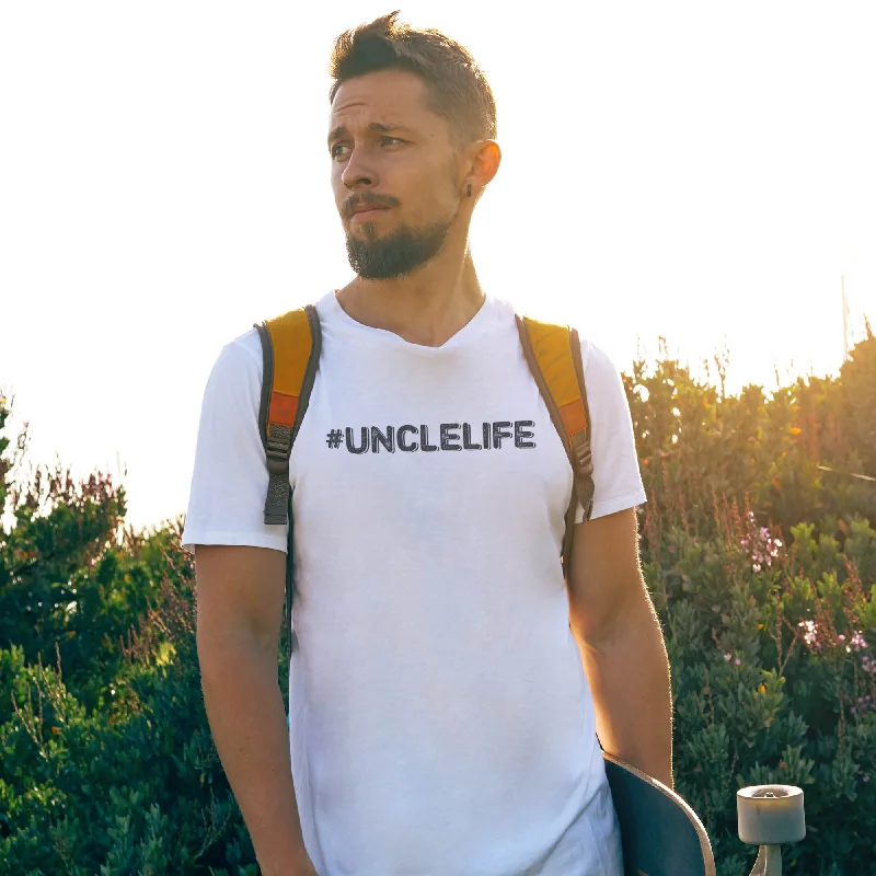 #Uncle Life - Black - Mens T-Shirt - Uncle T-Shirt