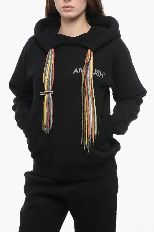 Ambush Logoed Hoodie Sweatshirt with Multicolor Detail