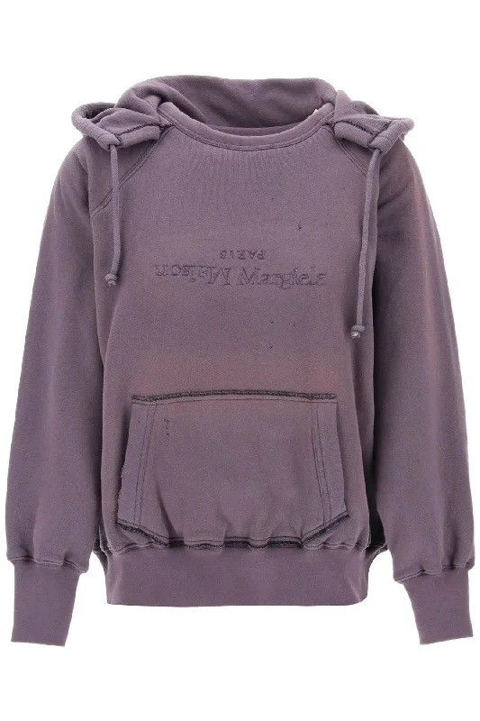 Maison Margiela Women's Hoodie With Reverse Logo And Hood