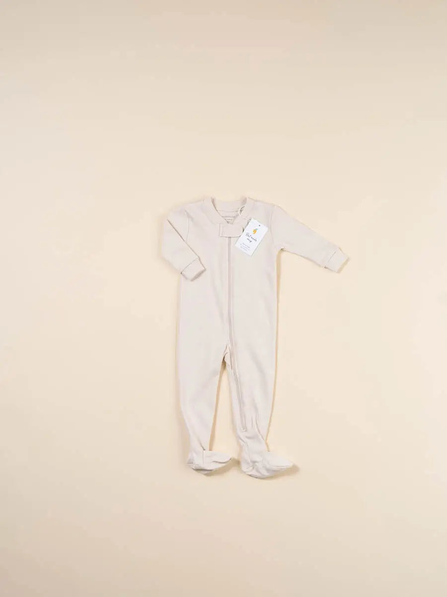 Footed Pajama - Pima Cotton - Birch